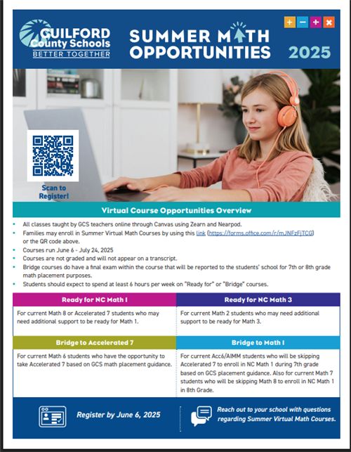 summer math opportunities